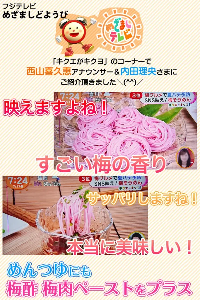 【めざましTVで話題沸騰！】ふみこ農園の「手延べ梅そうめん」が食卓に革命を起こす！