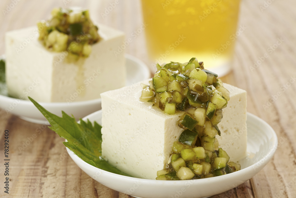 山形のだしで冷や奴