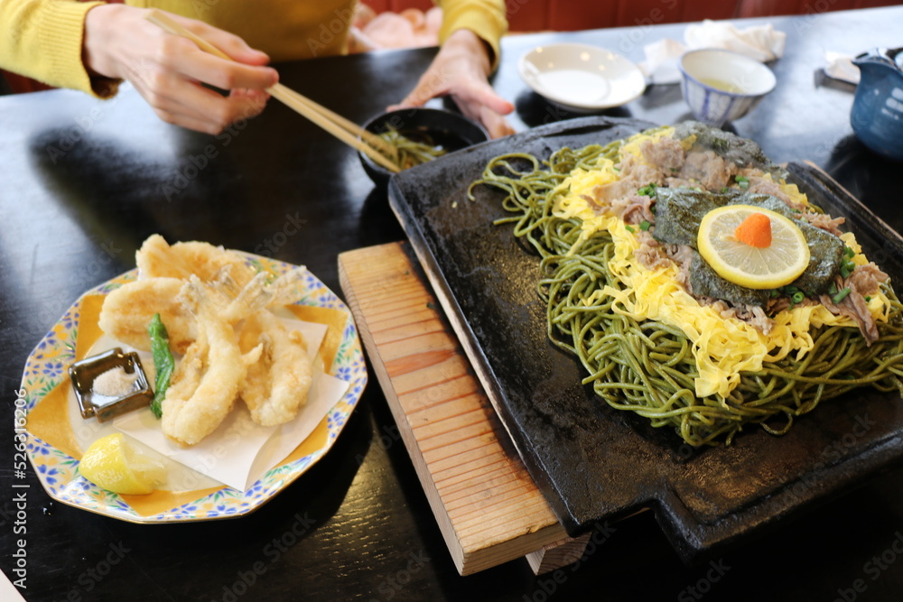 山口名物　瓦そば　郷土料理