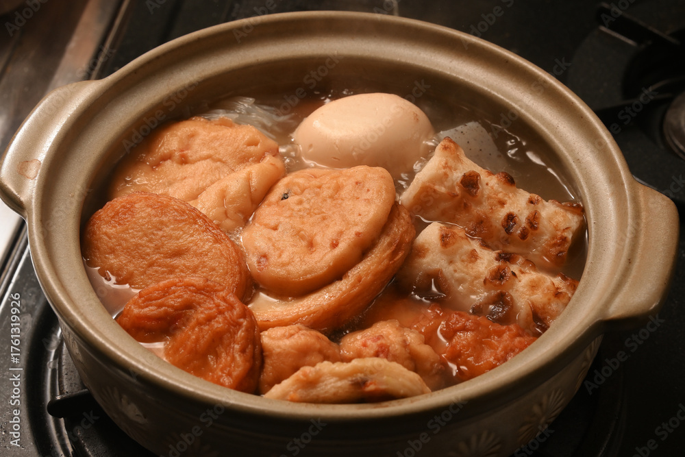 土鍋で作ったおでん