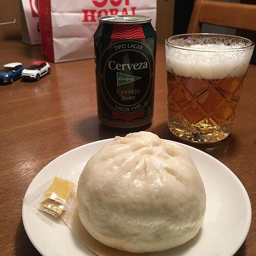 ビールと551蓬莱の肉まん