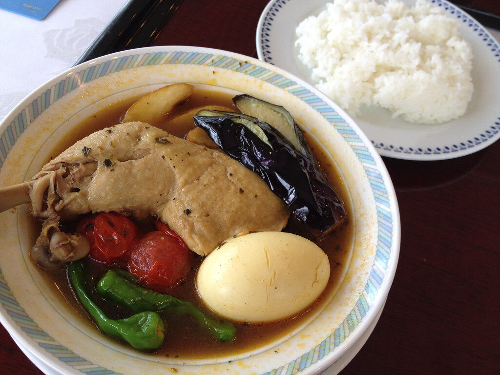 よくあるスープカレーの例。