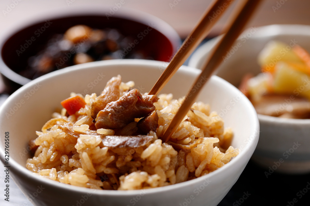かしわめし　鶏飯