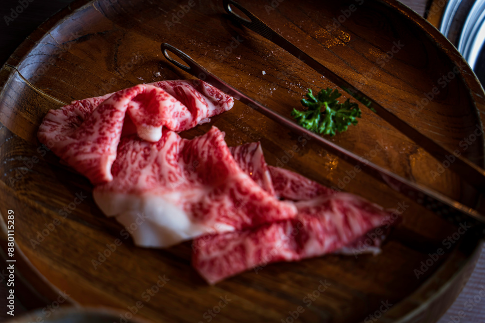 常陸牛すき焼きの肉