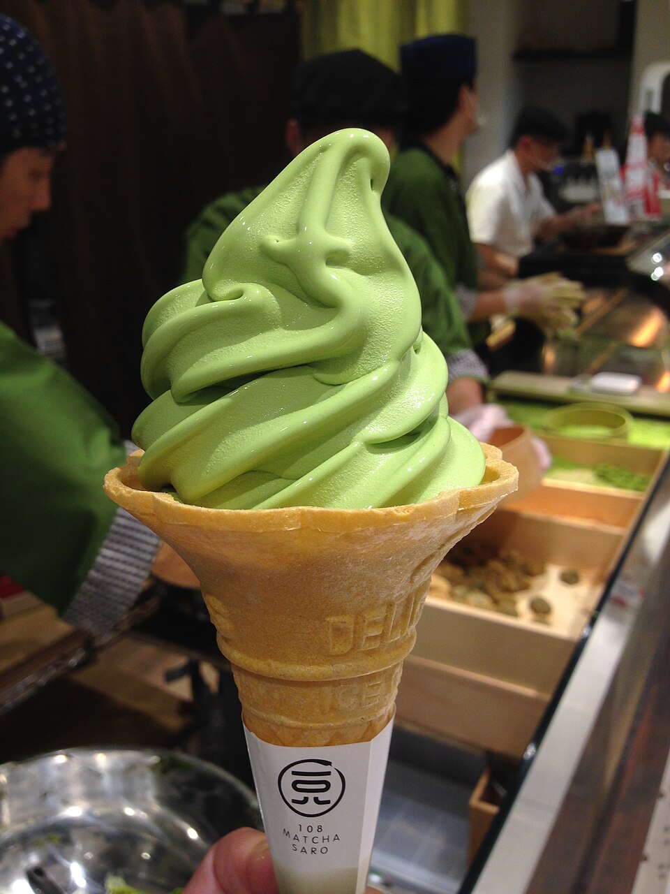 台湾で提供される抹茶アイス。今では世界のスタンダードなフレーバーに。