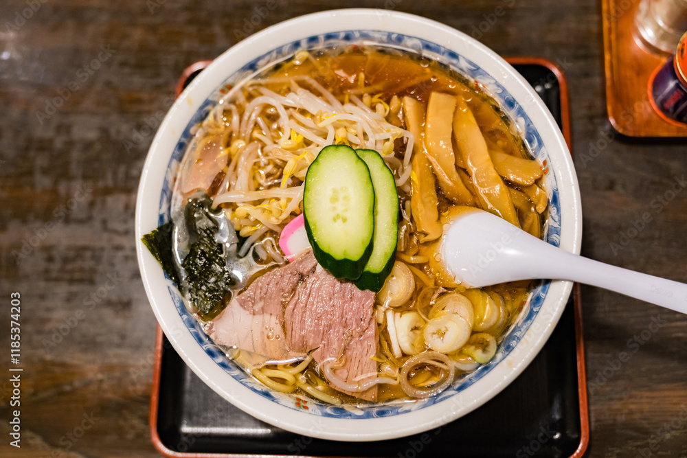 山形名物の冷やしラーメン
