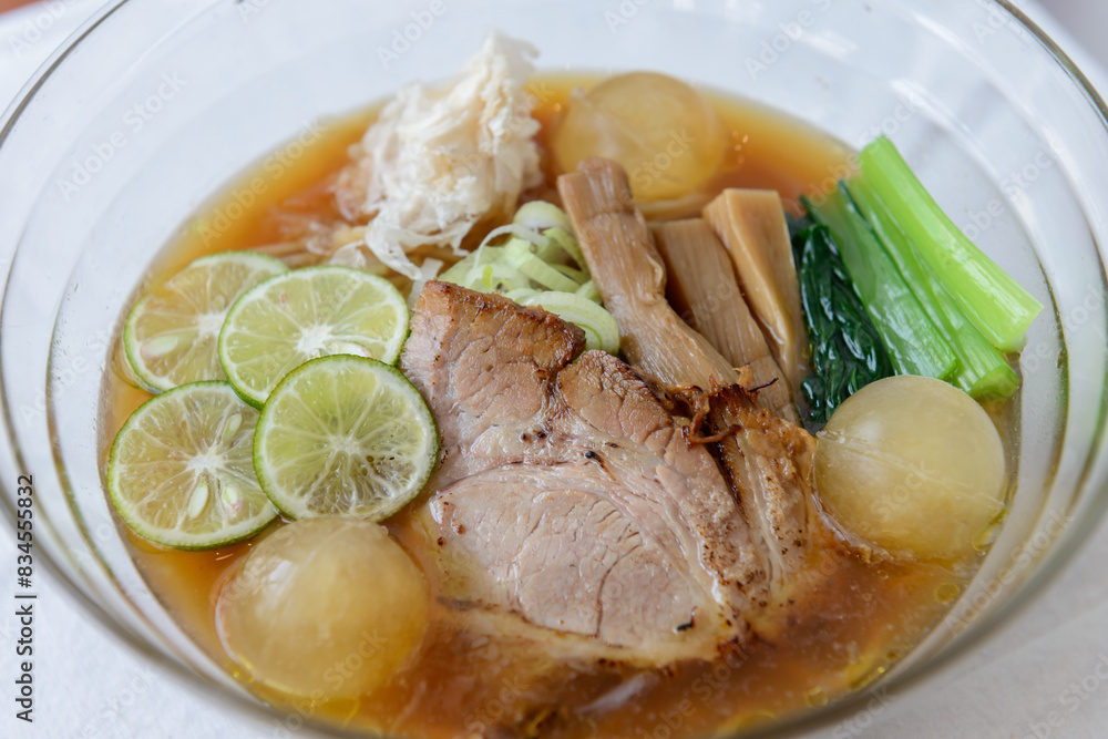 ラーメン、チャーシュー、冷やしラーメン